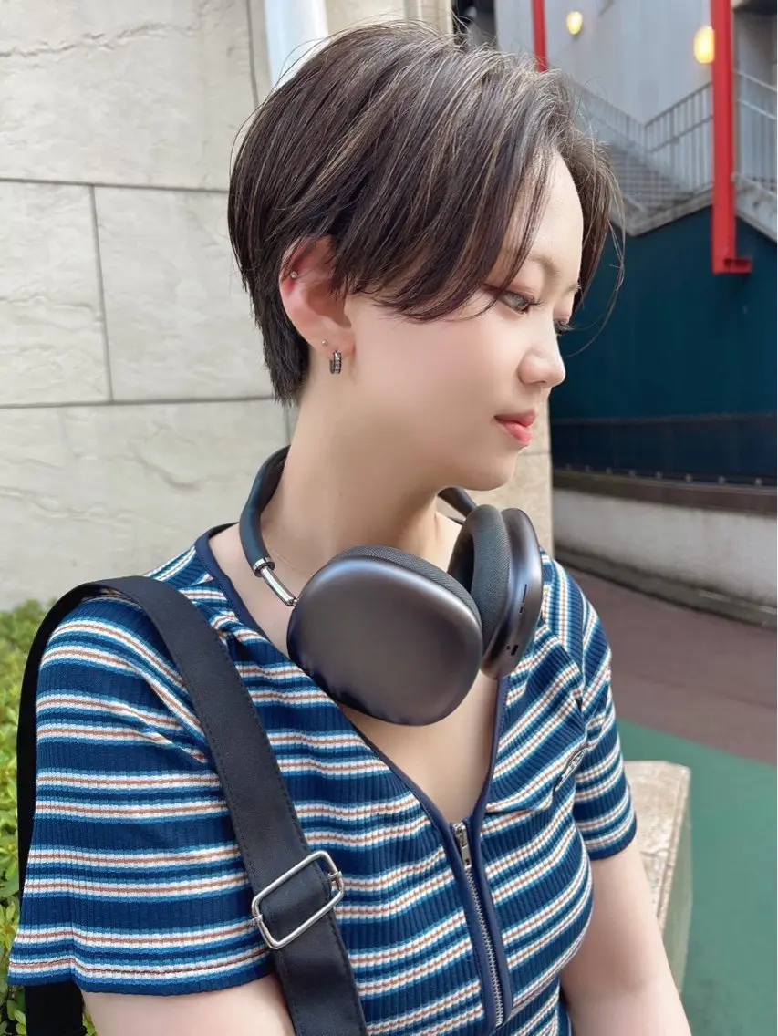 ショート カラー カット ヘアカラー トリートメント 髪質改善will hairdesignのヘアスタイル