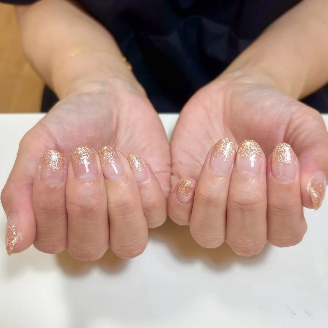 ネイル グラデーション ラメ(グリッター) ラメグラデーション BOTANAIL キムラのネイルデザイン