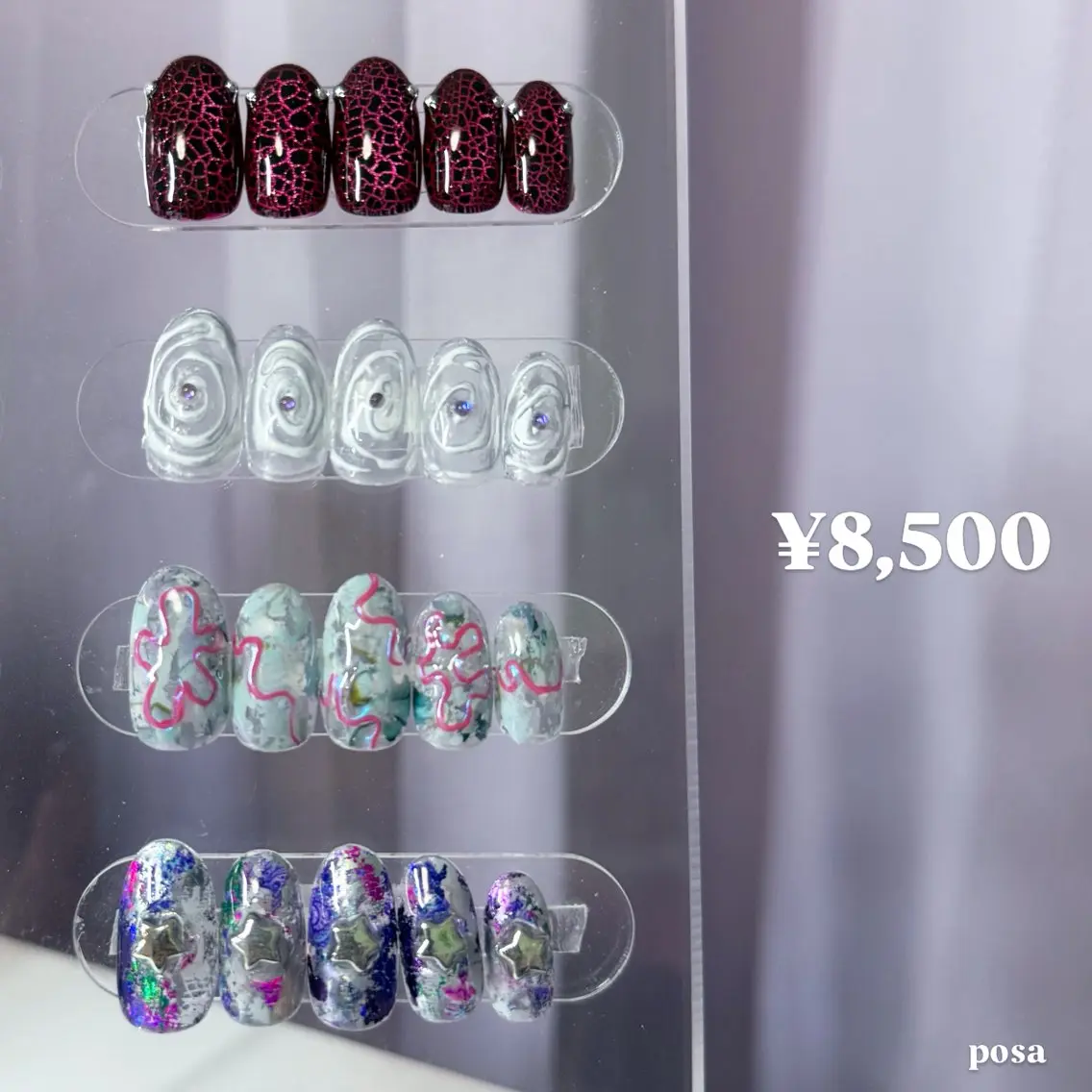 ネイル シンプルネイル ハンドネイル posa nail モエミのネイルデザイン