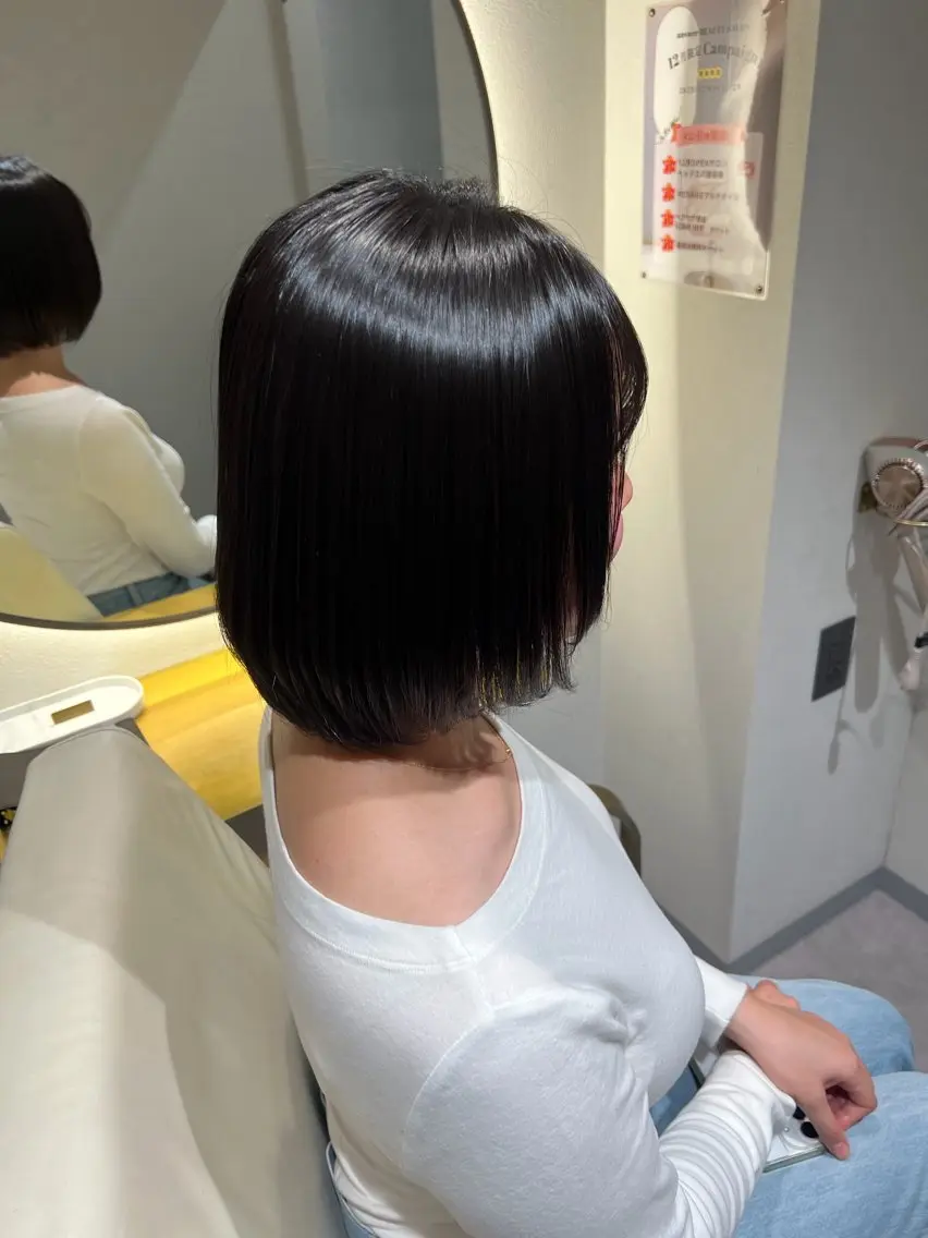 ショート パーマ 髪質改善 縮毛矯正 西川 凜のヘアスタイル