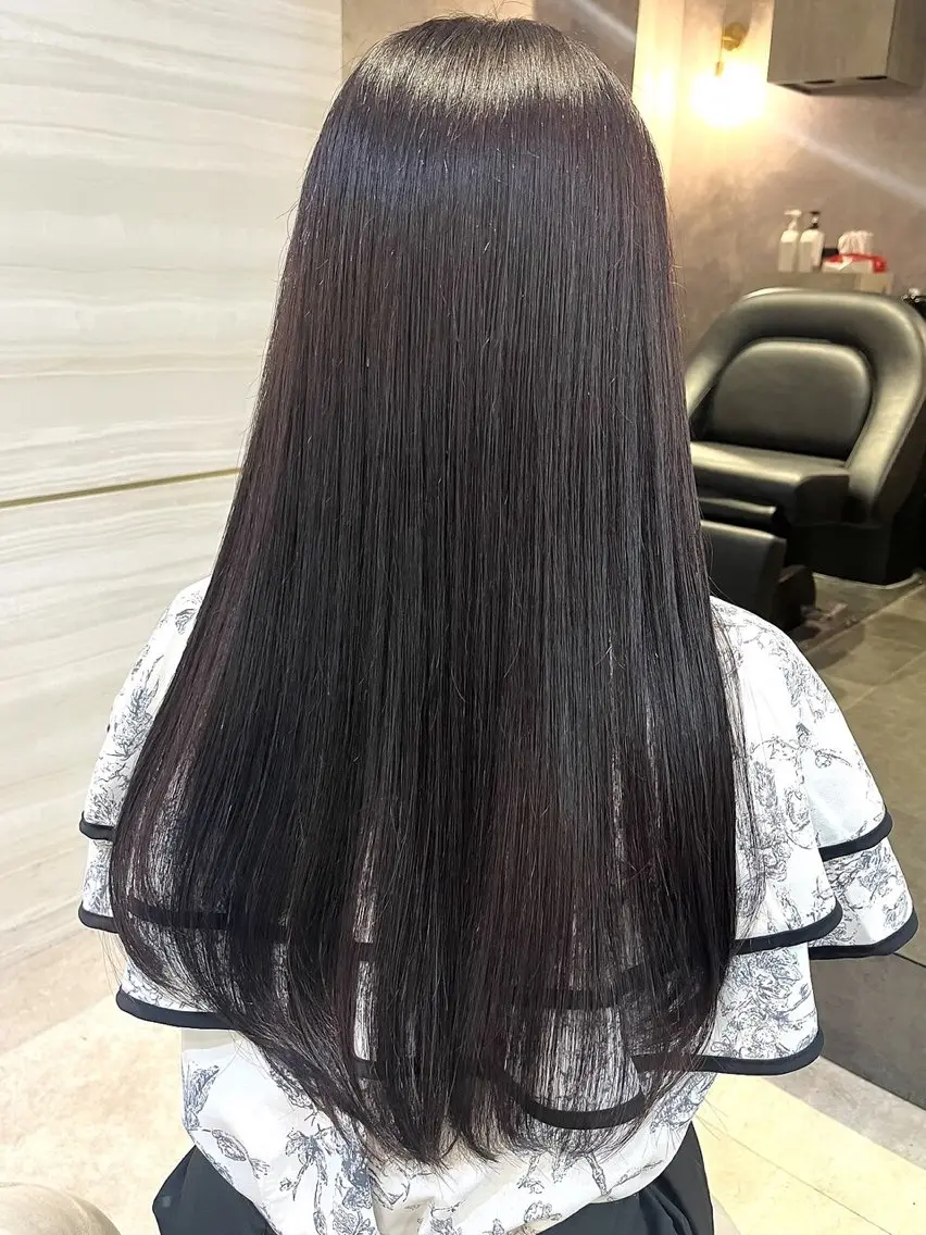 ロング カラー ヘアカラー トリートメント 🍒さき🍒大宮/ 透明感カラーのヘアスタイル