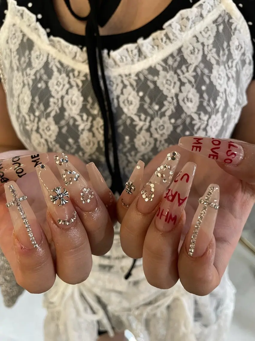 ロング ハンドネイル LBnail.sae /おえかきネイルのネイルデザイン