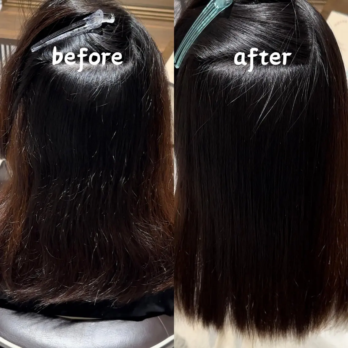 ミディアム 縮毛矯正専門店 unlabel近藤のヘアスタイル