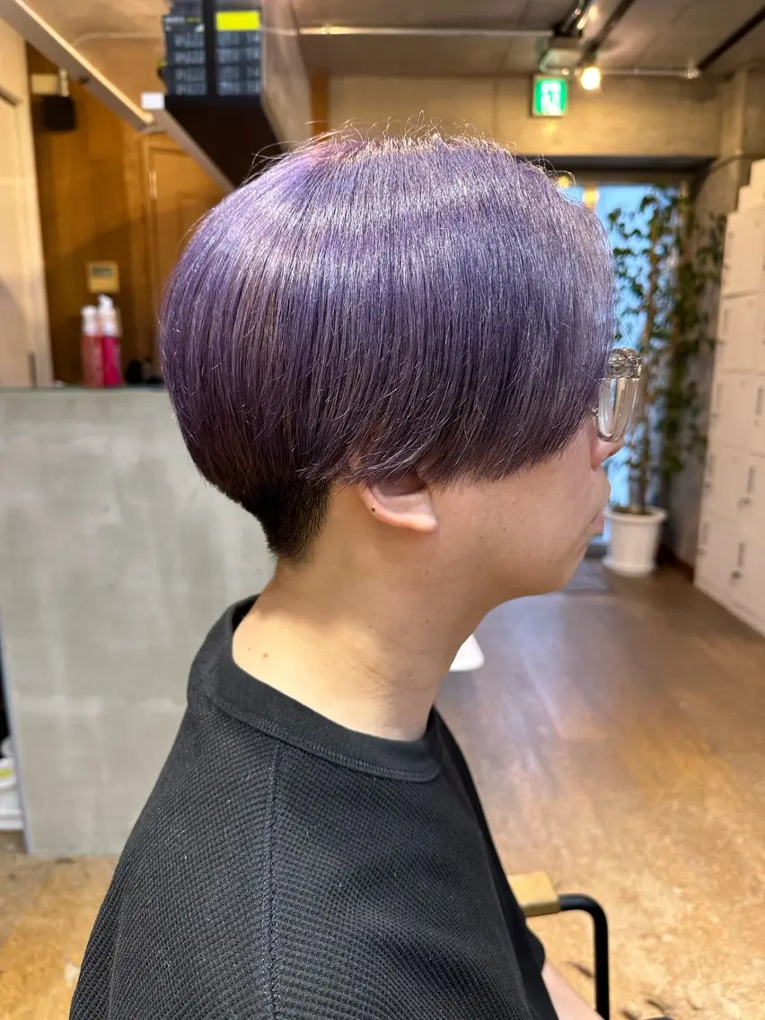 カラー メンズ メンズブリーチ メンズハイトーン メンズインナーカラー メンズ韓国風 メンズウルフカット DAIKIベージュ 🍂レイヤーカットのヘアスタイル