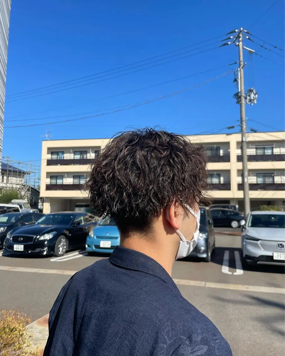 特殊パーマ+カットの写真