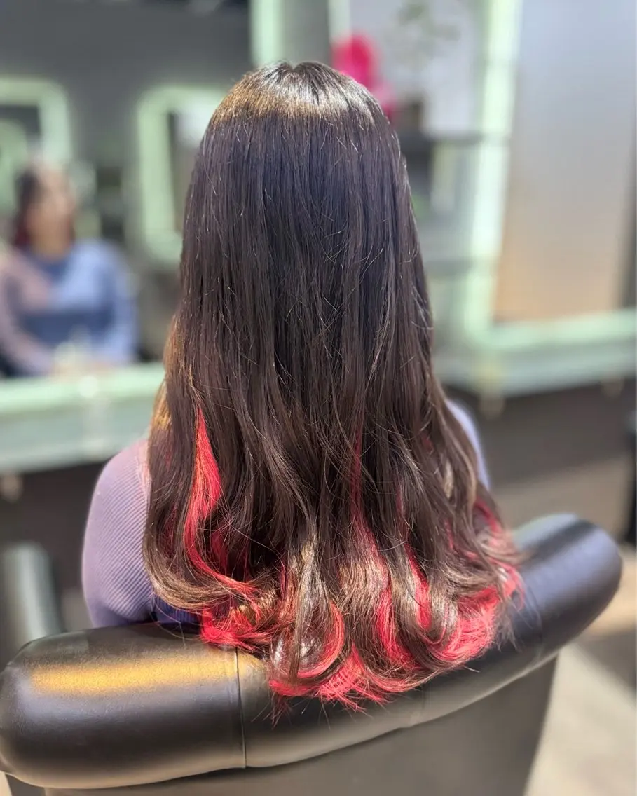ロング カラー カット ヘアカラー トリートメント JADE 💎 Yukiのヘアスタイル
