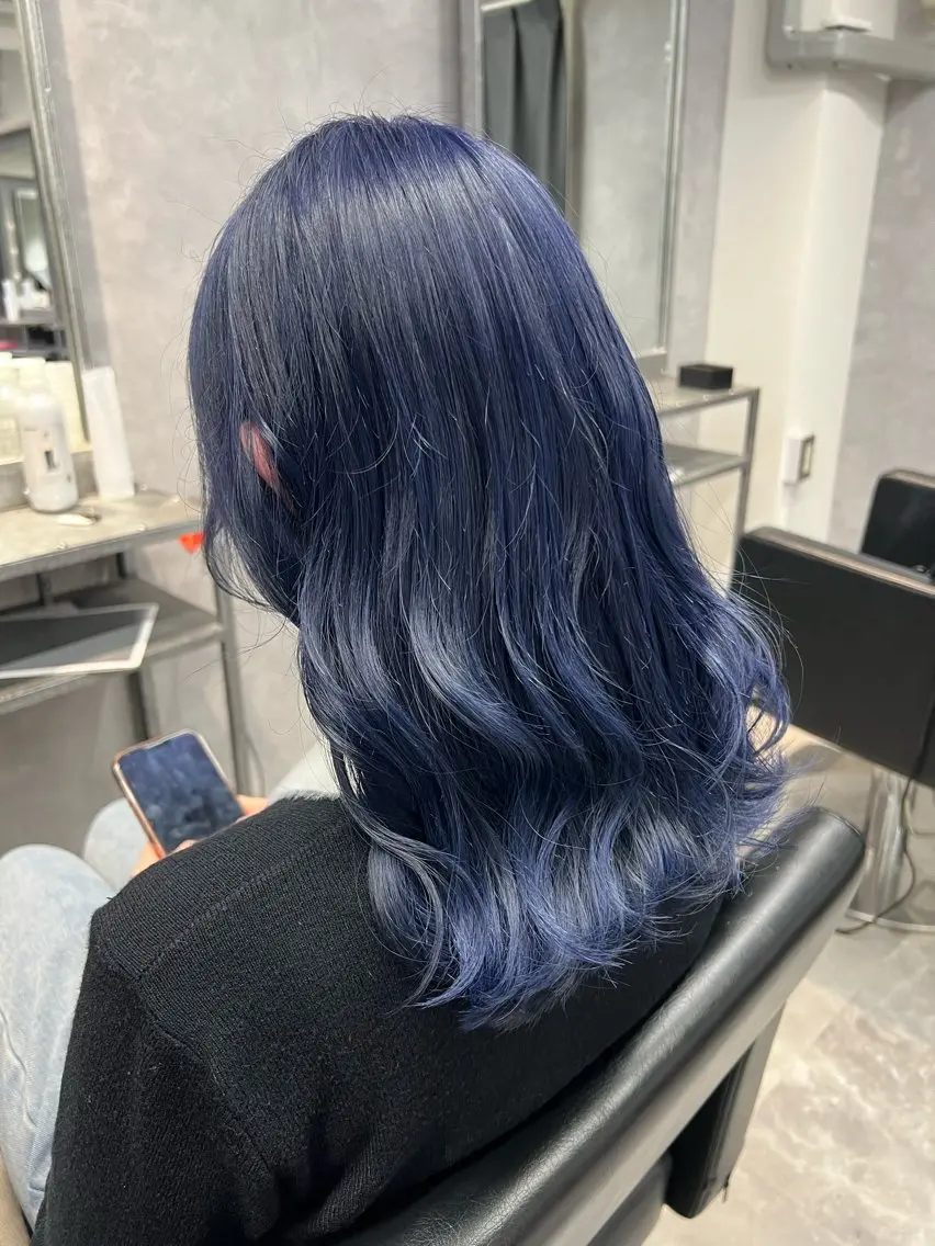 セミロング カラー ブリーチ ケアブリーチ トリートメント 透明感/レイヤー 🇰🇷tomonaのヘアスタイル