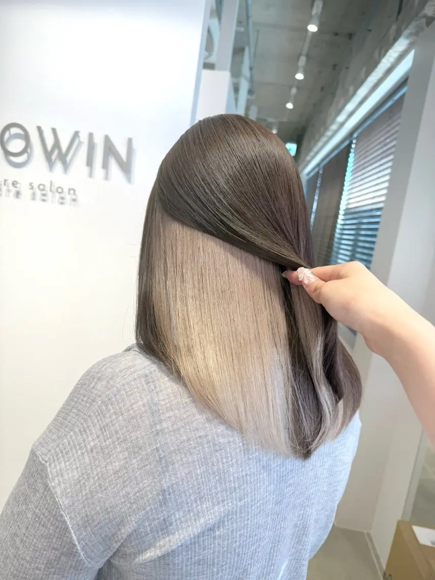 セミロング カラー 🩰透明感カラー♡ UTA🩰のヘアスタイル