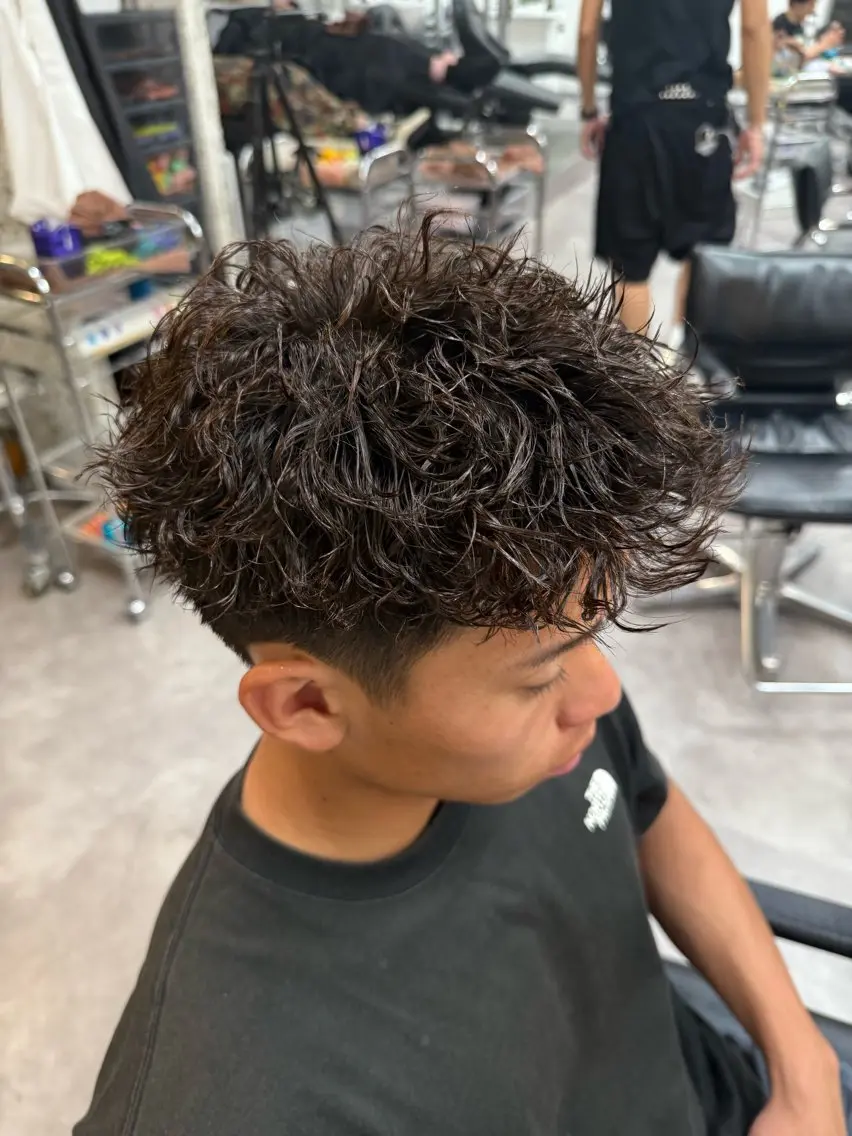 ショート パーマ メンズ カット パーマ トリートメント 【fifth】 小林直弥のヘアスタイル