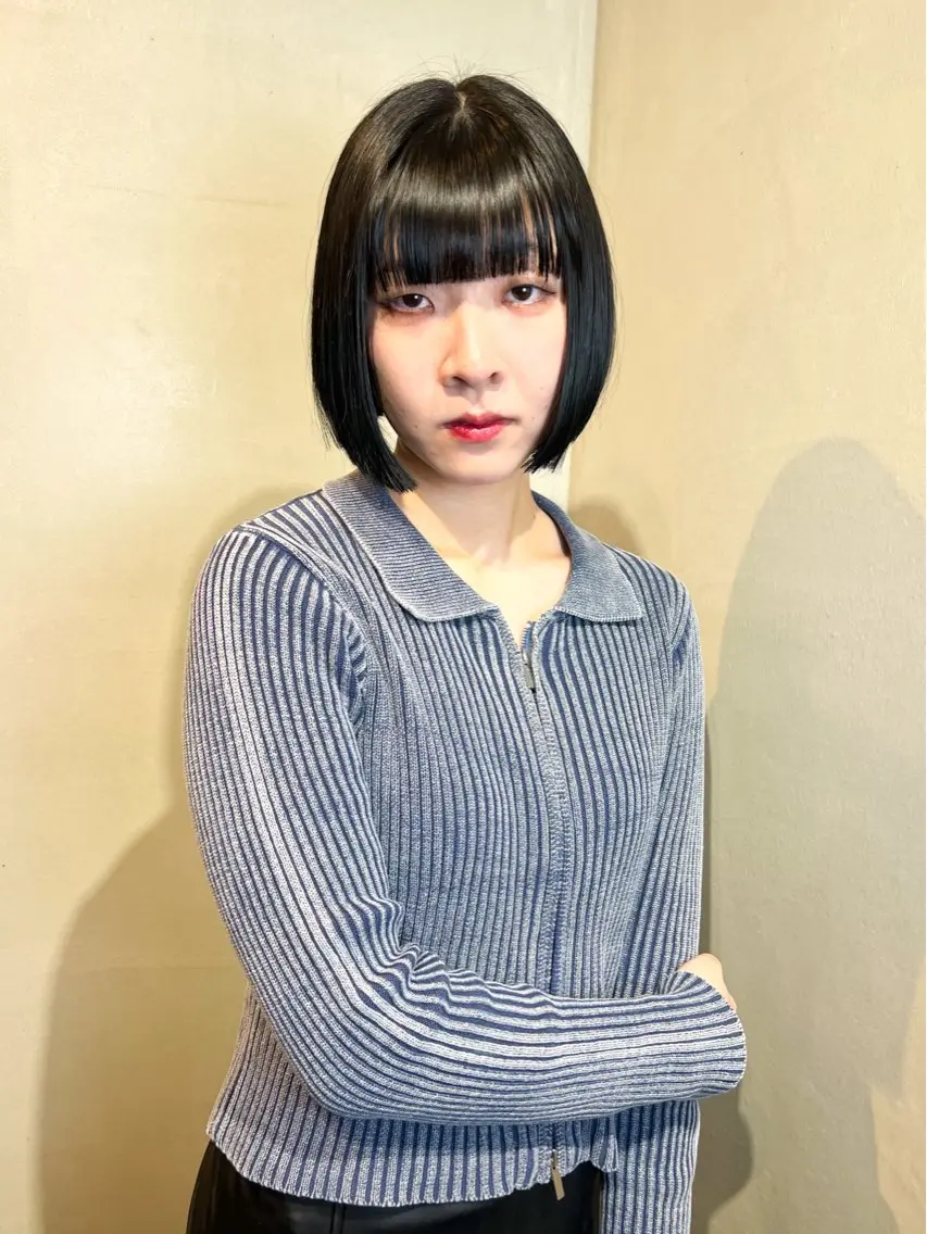 ショート カラー カット トリートメント Aya/四条烏丸/ 酸性ストレートのヘアスタイル