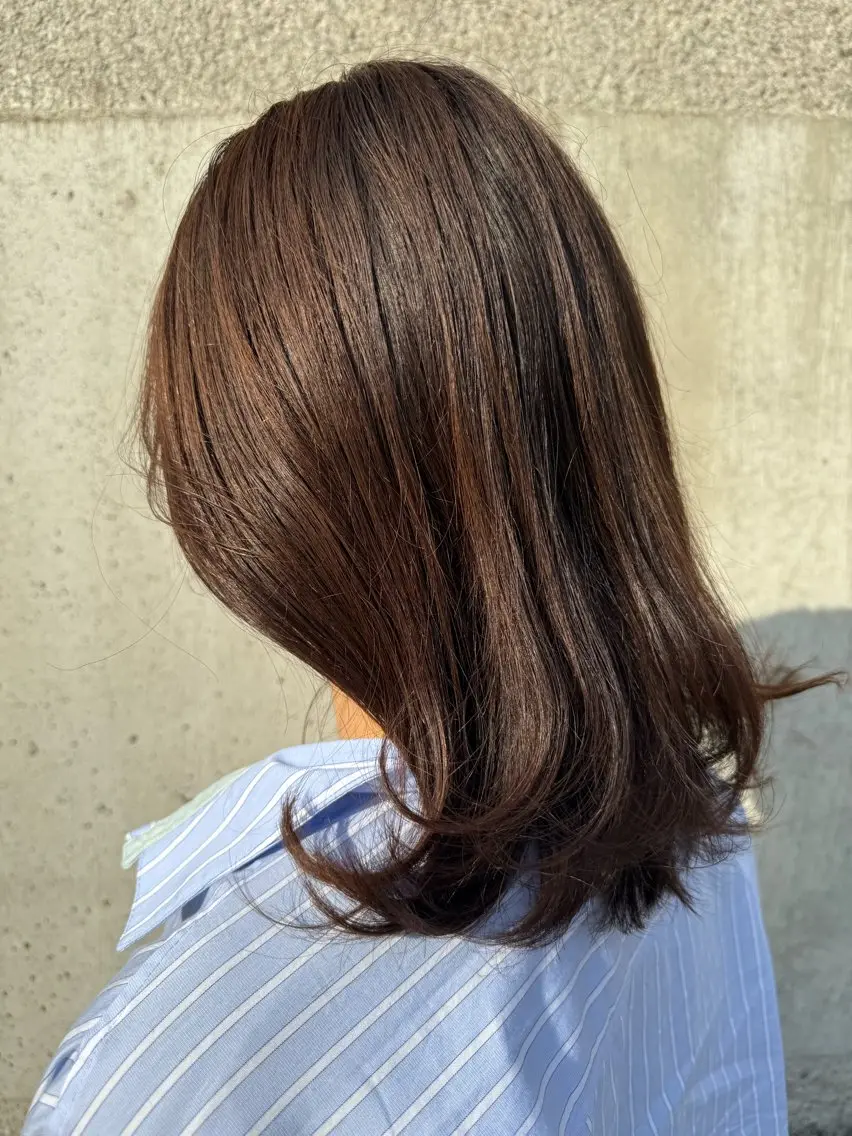 ミディアム カラー Blossom 大山imafujiのヘアスタイル