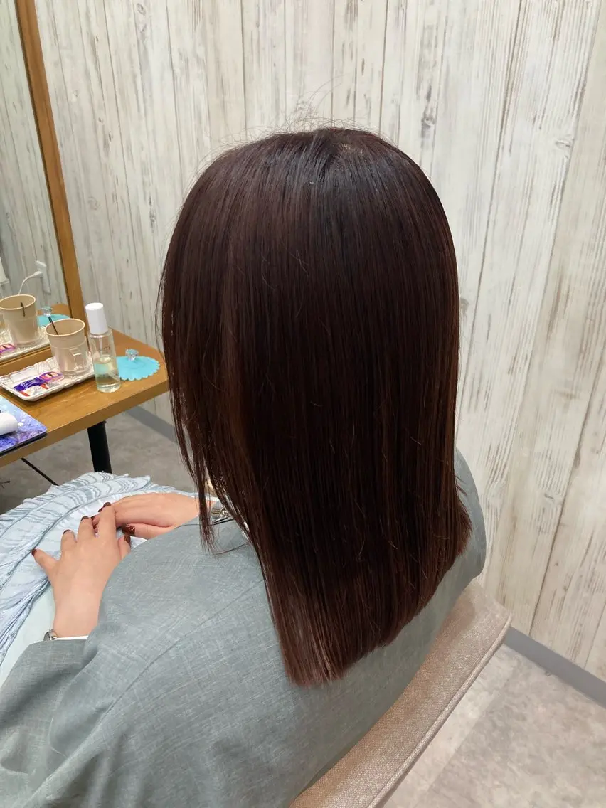 ミディアム 暖色カラー💞 菊地しおんのヘアスタイル