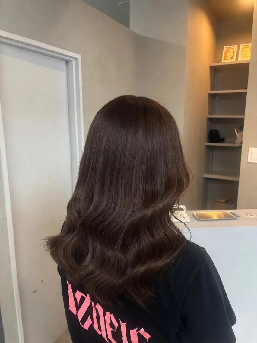 セミロング カラー ヘアカラー GiseL 美優のヘアスタイル