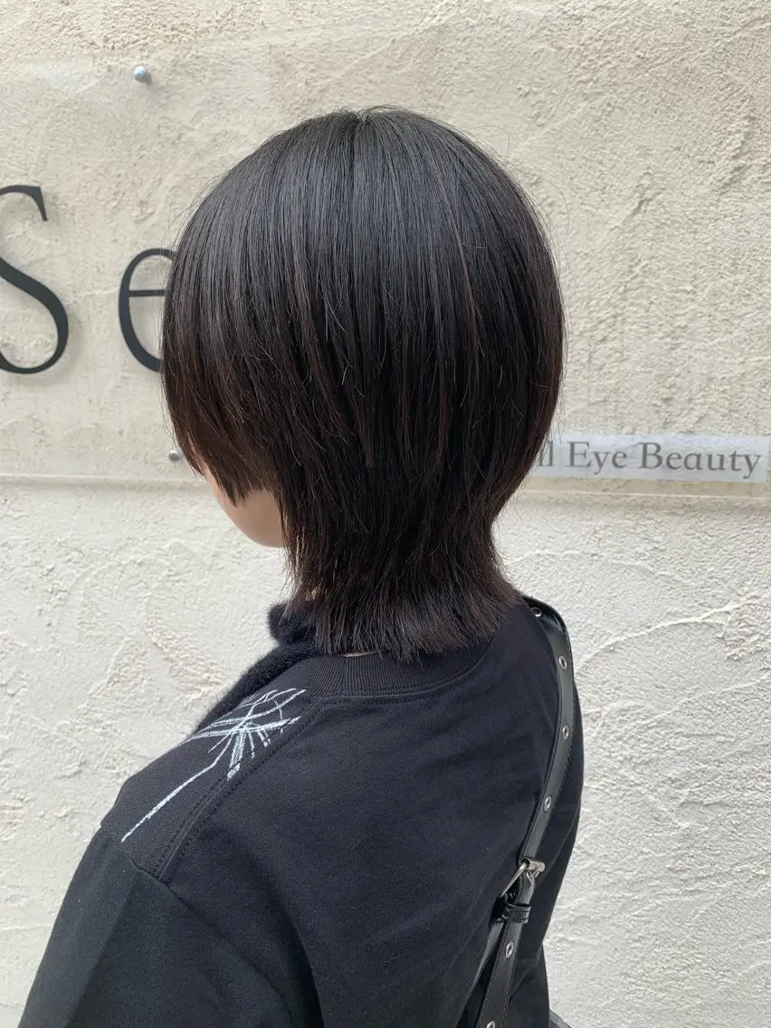 ショート ウルフカット カット 縮毛矯正 西村 弘輝 パーマ/艶髪カラーのヘアスタイル