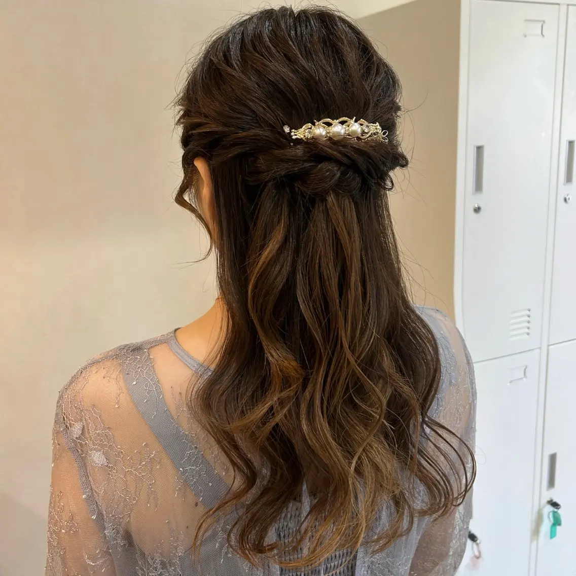 ロング ヘアセット MIDORI🎀 透明感/ベージュのヘアスタイル