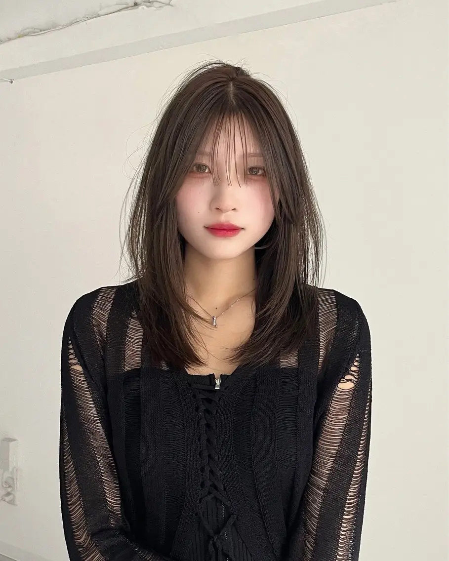 セミロング 阿部 瑠斗のヘアスタイル