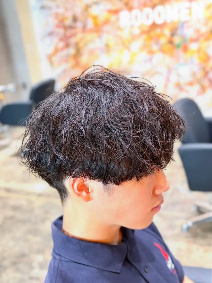 パーマ メンズ マッシュ メンズパーマ カット パーマ ☆★メンズ特化★☆ 川地由麿のヘアスタイル