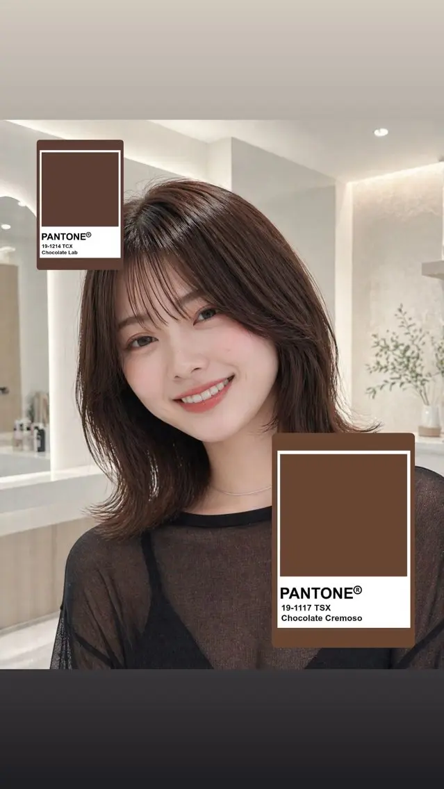 ミディアム 中野 茉莉のヘアスタイル