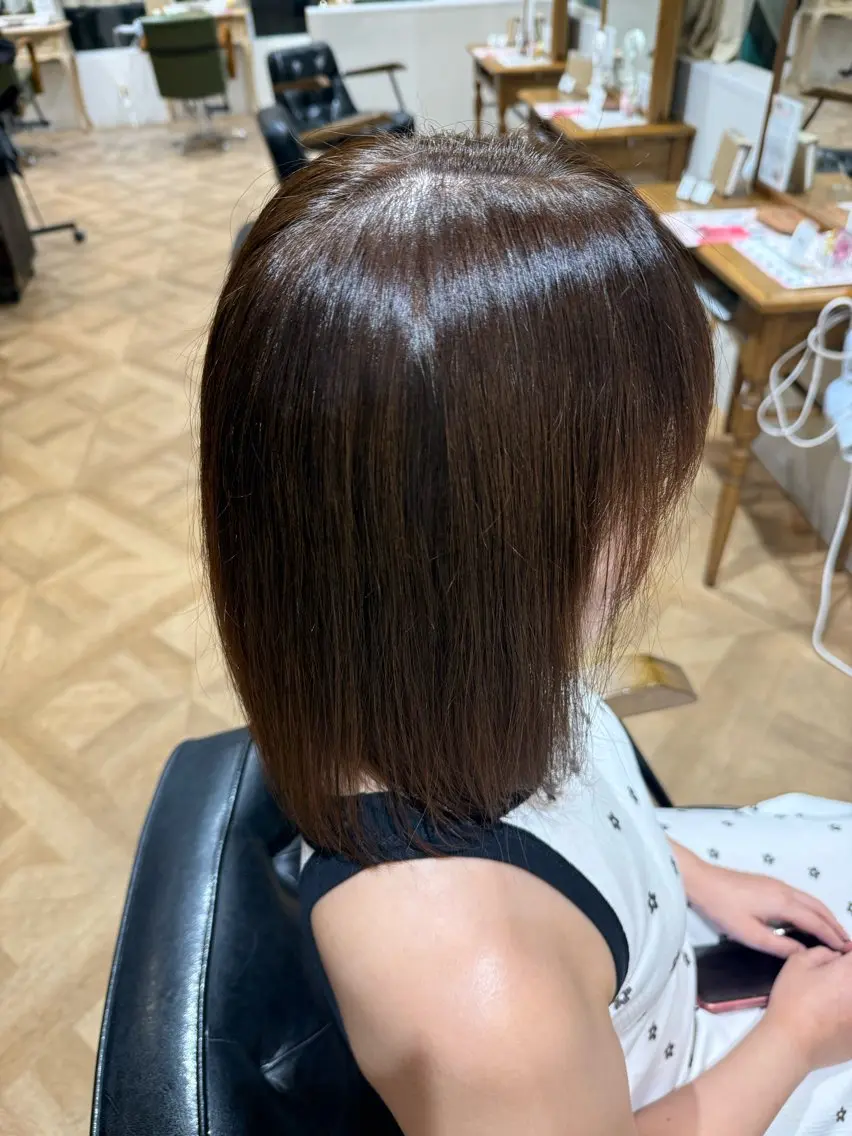 カラー ブラウンカラー ナチュラルブラウン ヘアカラー 樋田 果奈美のヘアスタイル