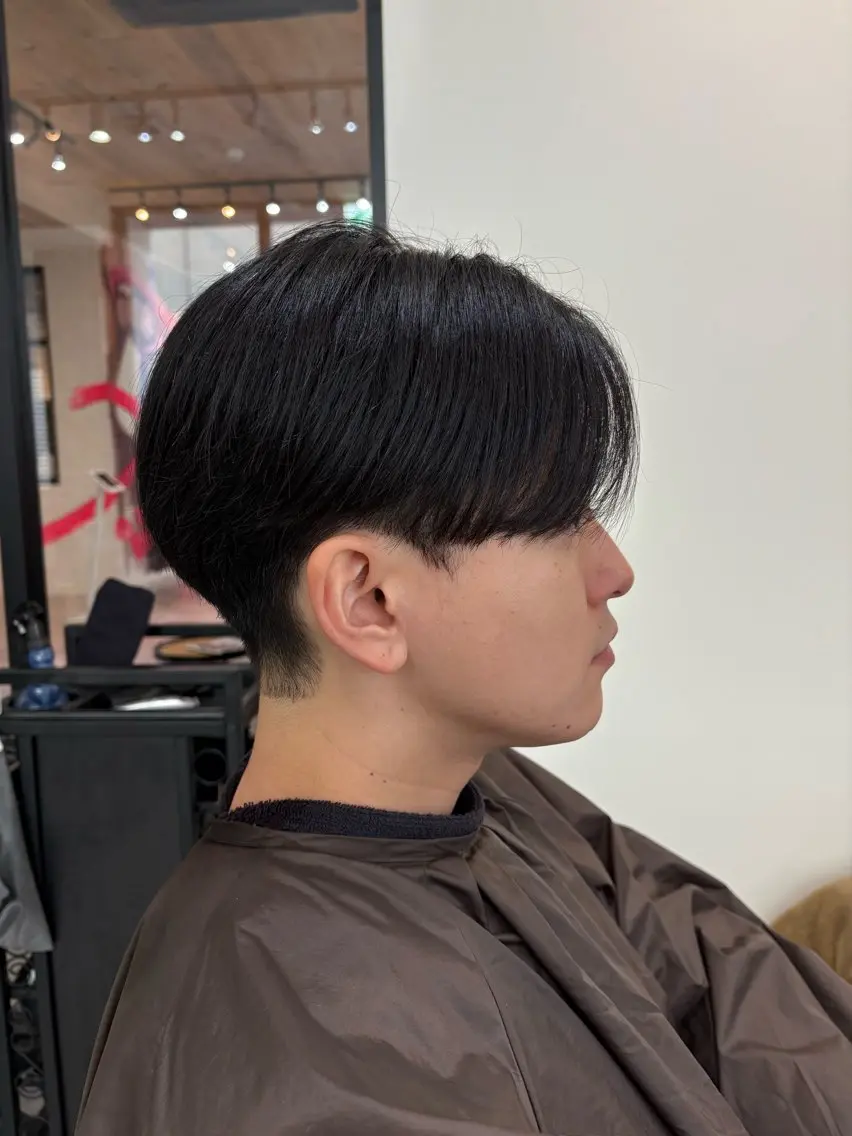 メンズ センターパート ツーブロック カット メンズカット クドウユウキのヘアスタイル