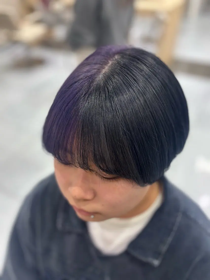 ミディアム カラー カット ヘアカラー メンズ特化韓国風 パーマスタイル/りんのヘアスタイル