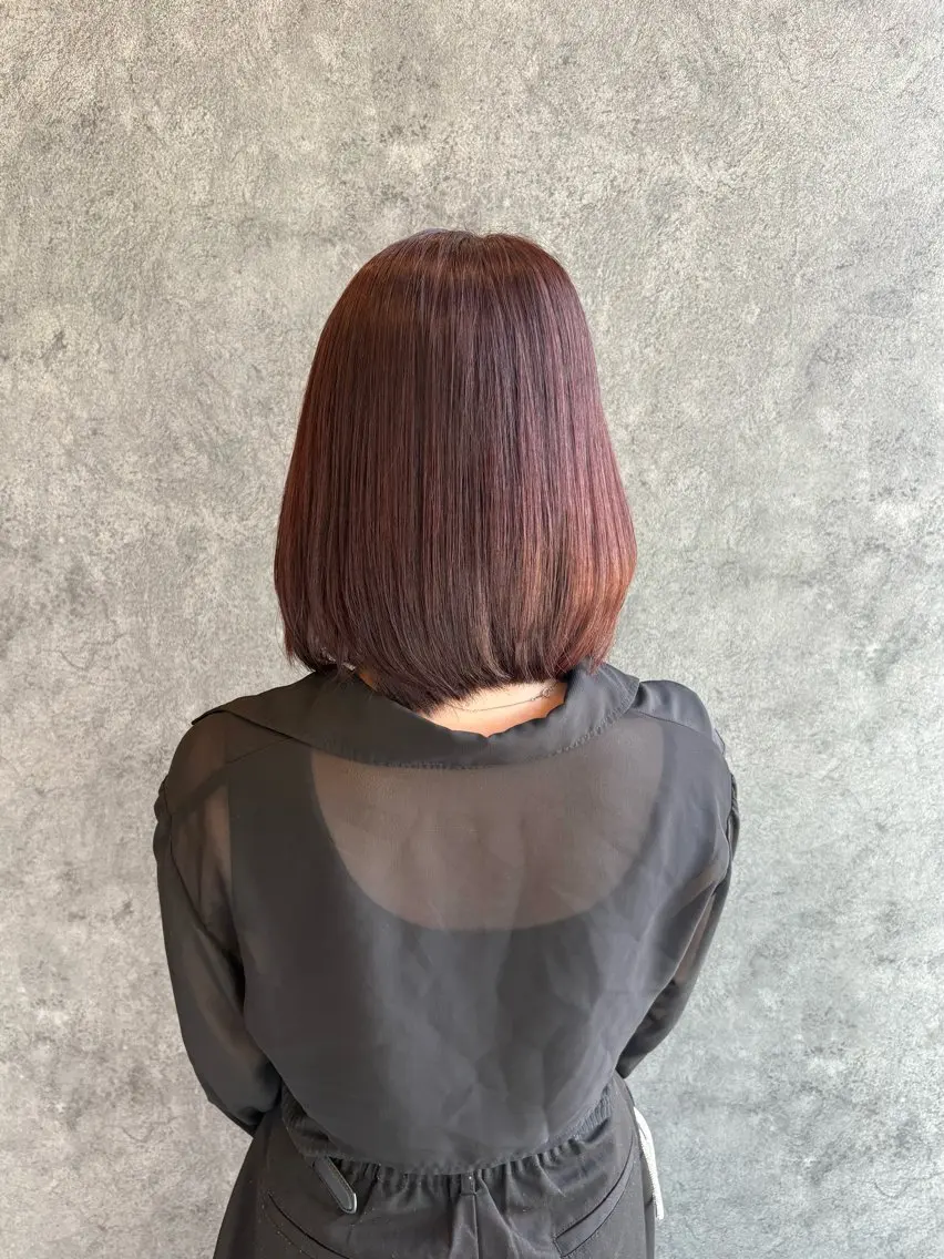 ミディアム カラー ヘアカラー 長谷川日菜 / 郡山のヘアスタイル