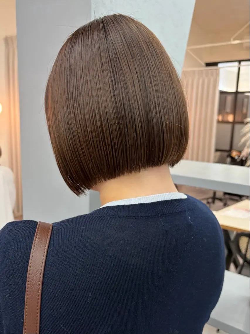 ショート ボブ カット トリートメント 駒場 まといのヘアスタイル