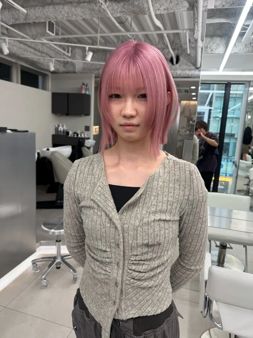 ショート カラー ヘアカラー ヘアセット 栄美容師/kiti /ボブ/ケントのヘアスタイル