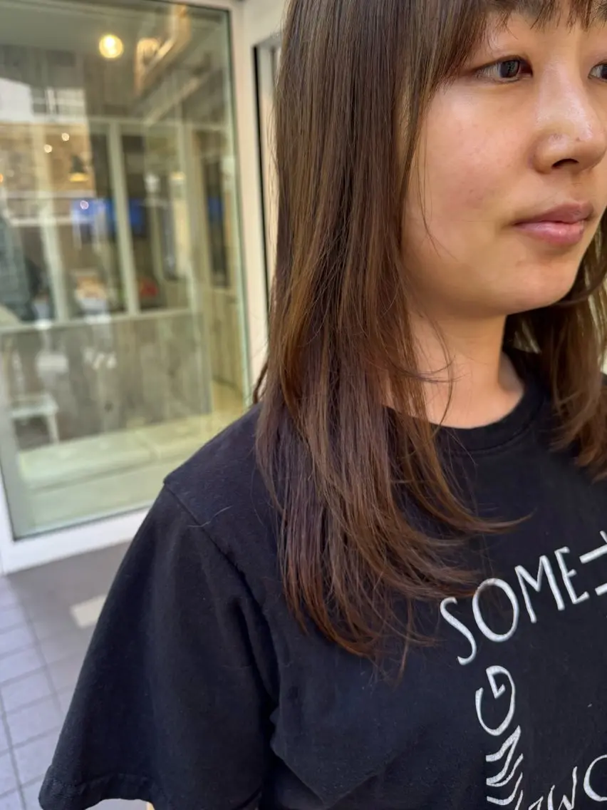 セミロング レイヤーカット カット ヘアカラー トリートメント 🌳池袋美容室🌳 albero林美里のヘアスタイル