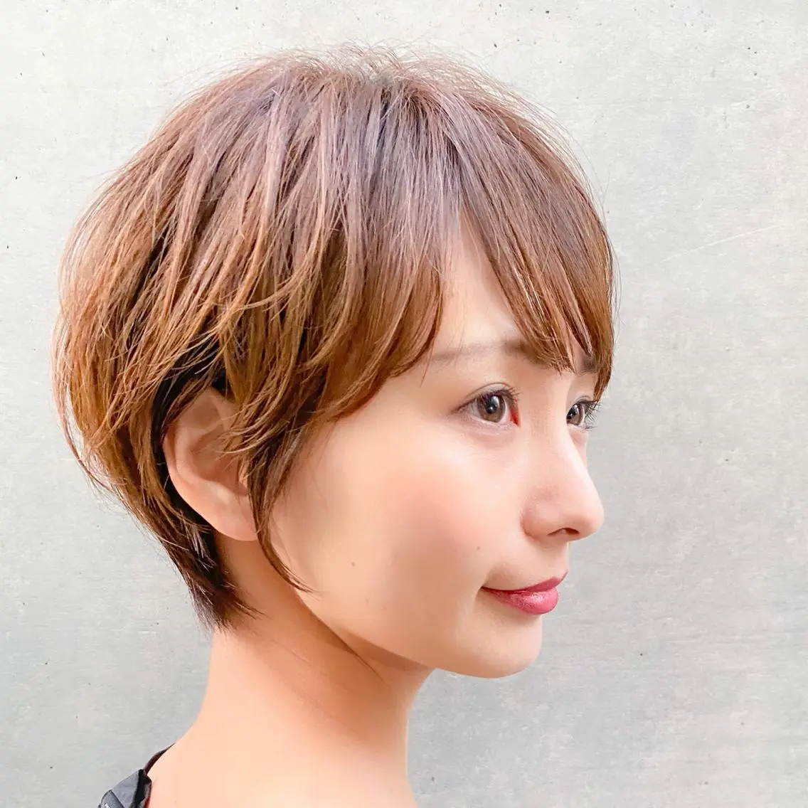 ショート カット ヘアカラー トリートメント 🇰🇷韓国レイヤー 錦糸町【北山謙三】のヘアスタイル