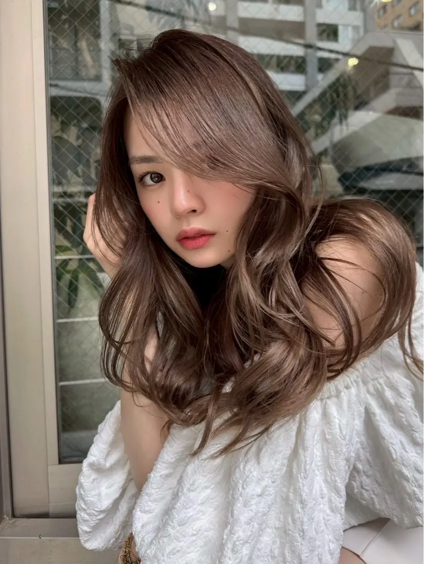 ロング カラー カット ヘアカラー トリートメント 表参道/似合わせ レイヤー/ryoのヘアスタイル