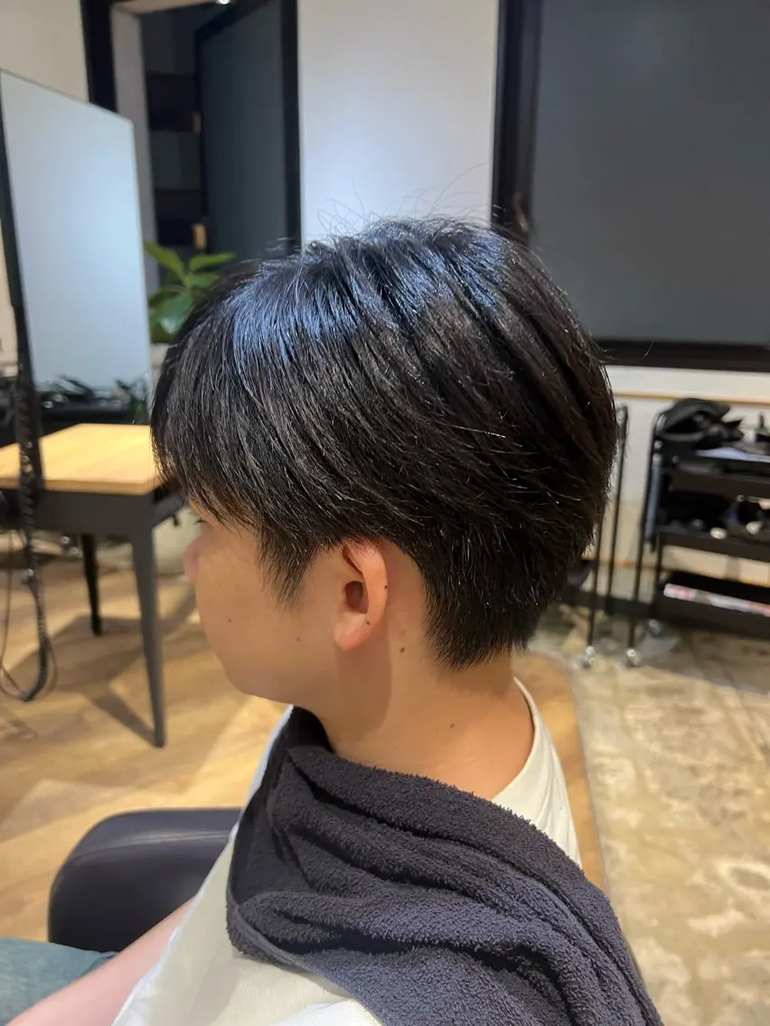 ミディアム メンズ カット 森本 礼二のヘアスタイル
