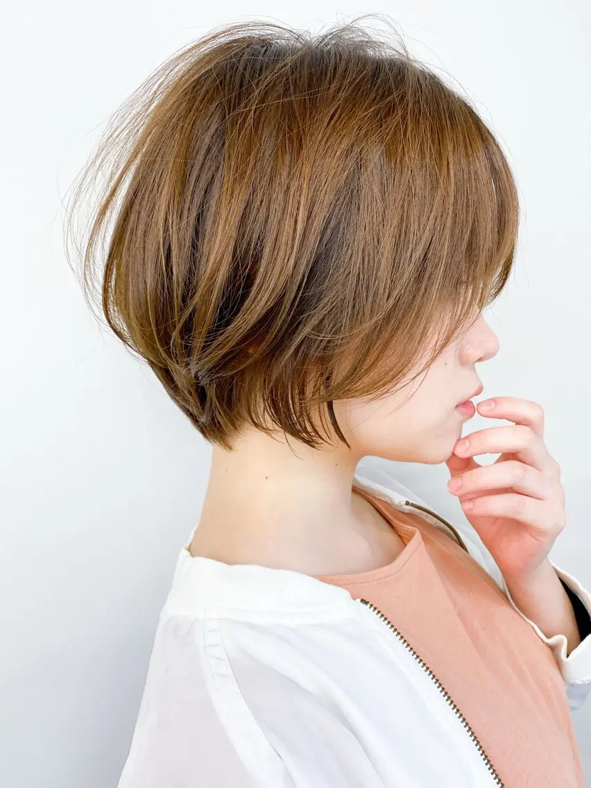 ショート 岸 優貴のヘアスタイル