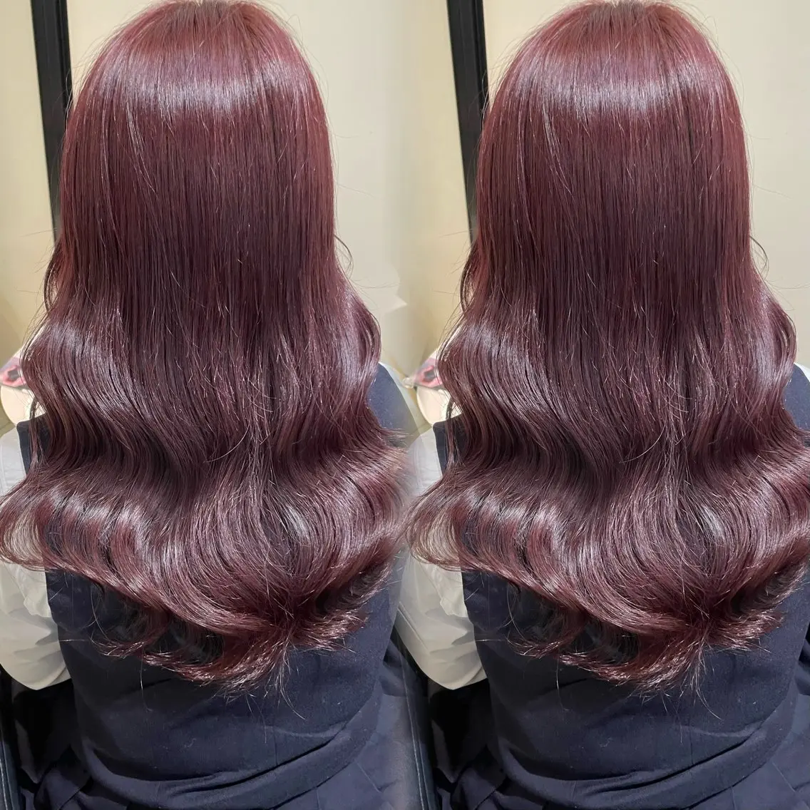 セミロング カラー カット ヘアカラー トリートメント ブリーチなしカラー kana🐱のヘアスタイル