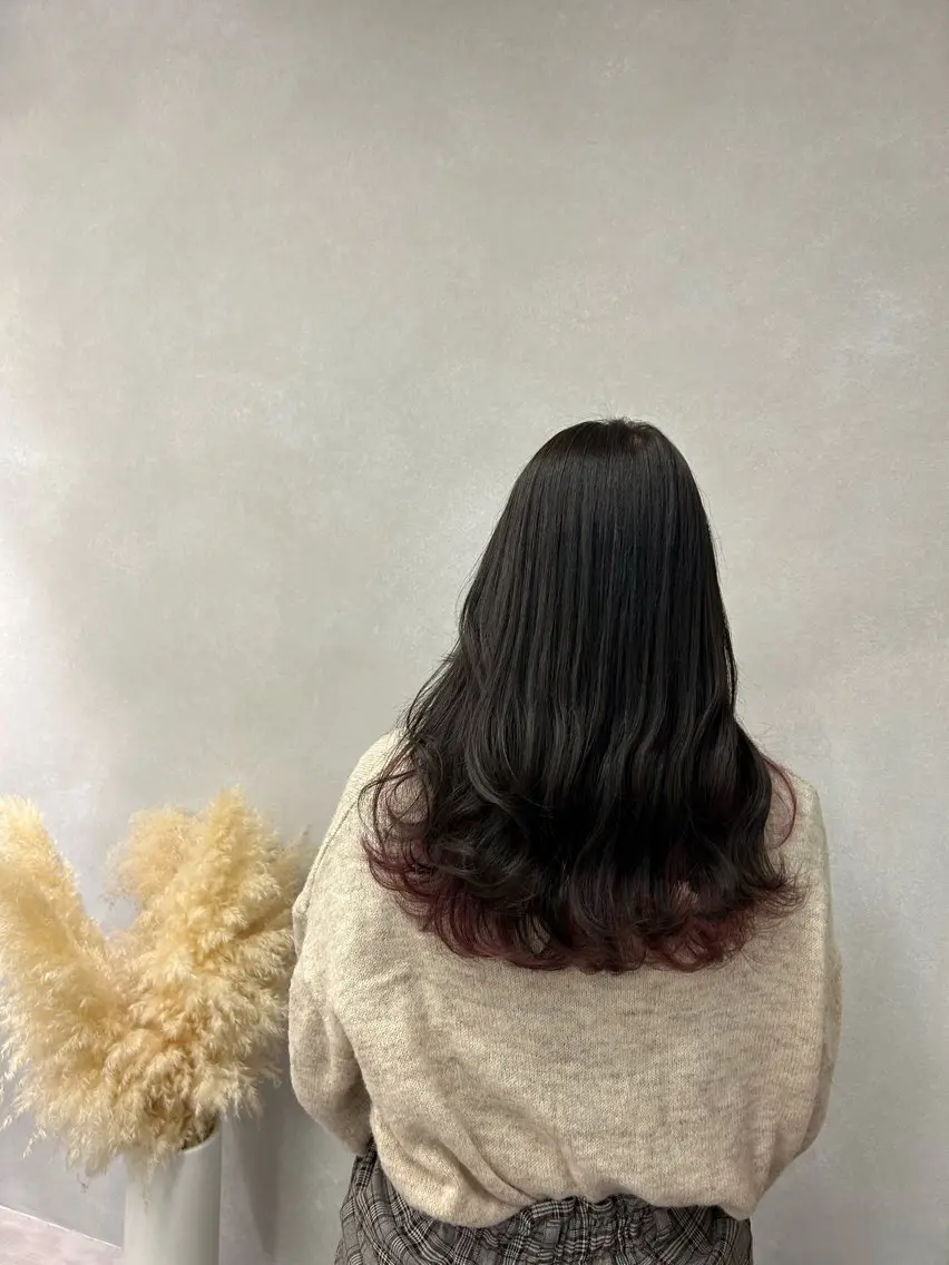 ロング カラー アッシュ アッシュブラウン ブラウンカラー ピンクカラー 暖色･似合わせカラー (廣石沙英🎀)のヘアスタイル