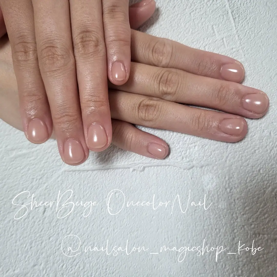 ネイル ジェルネイル オフィスネイル ワンカラーネイル ソフトジェル ハンドネイル Nailsalon MagicShopのネイルデザイン
