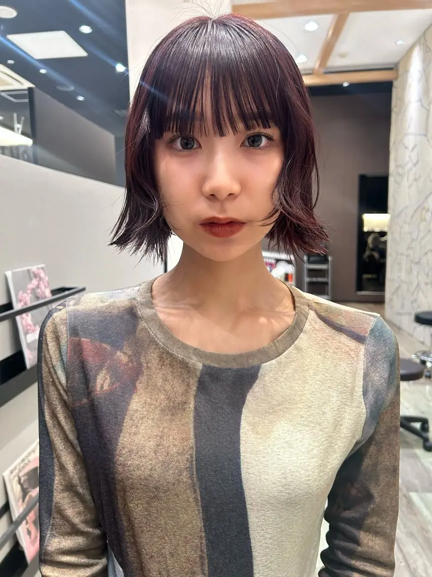 ショート カラー カット ヘアカラー トリートメント k-two☁あべの/ パーマ/Touaのヘアスタイル