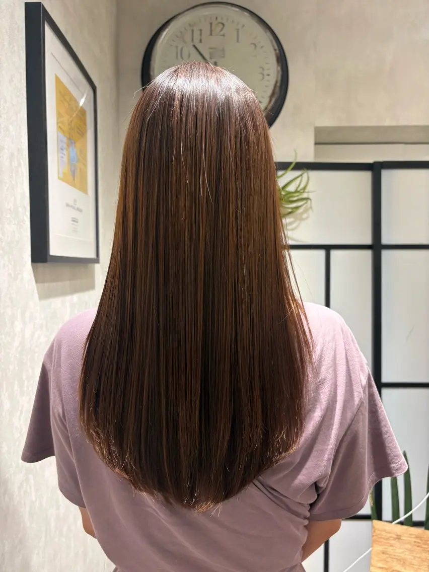 ロング 馬場 彩のヘアスタイル