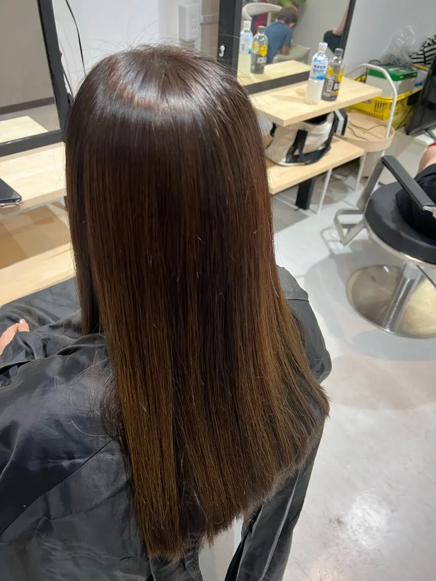 ロング カット 縮毛矯正 Teru Babaのヘアスタイル