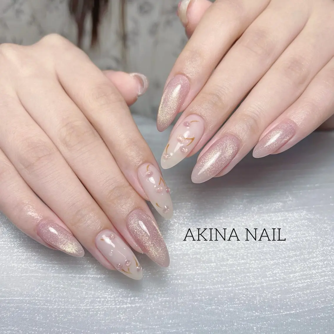 セミロング ハンドネイル Akina Nail🎀✨のネイルデザイン