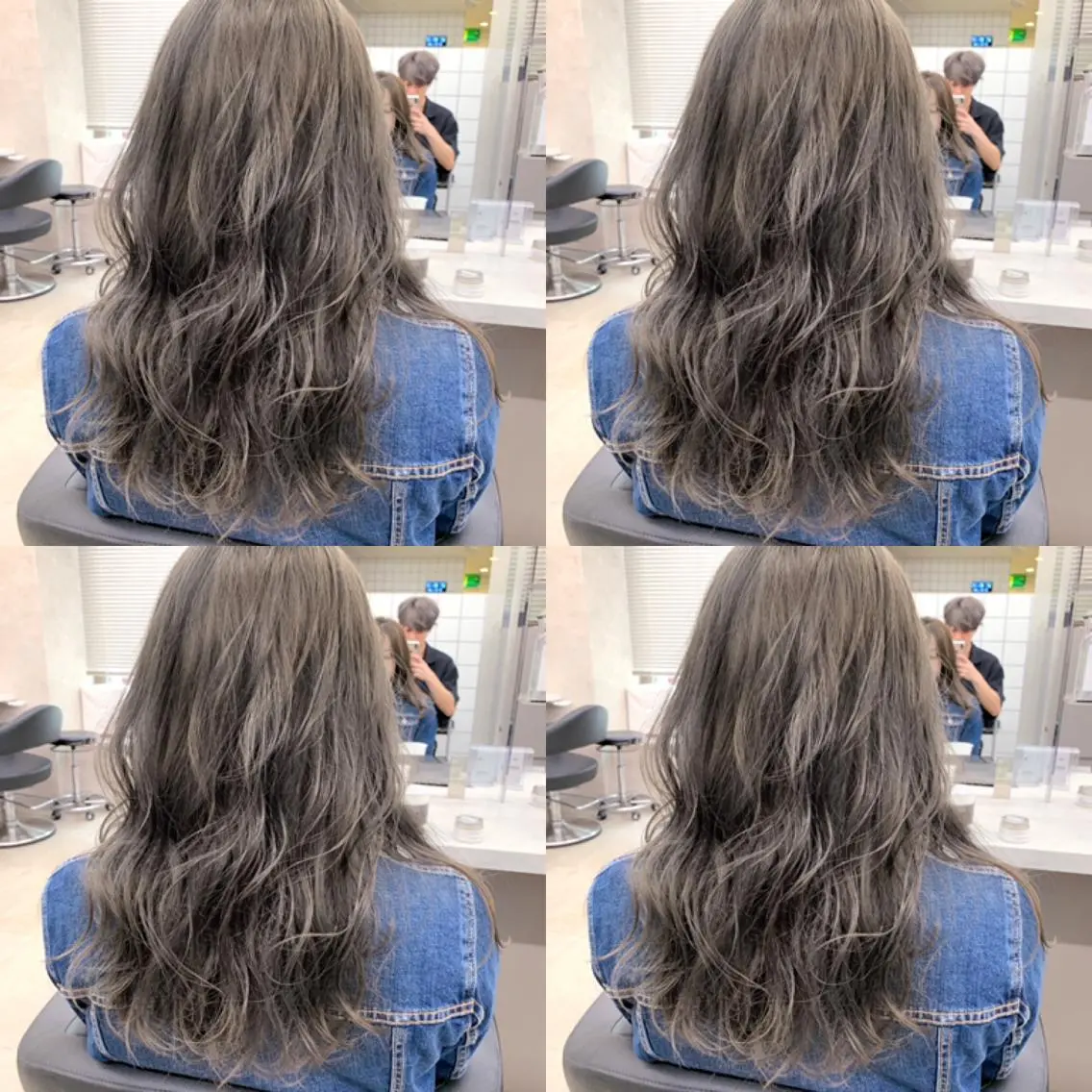 ミディアム カラー グレージュ オリーブグレージュ オリーブグレー 柔らかbeige モトキのヘアスタイル