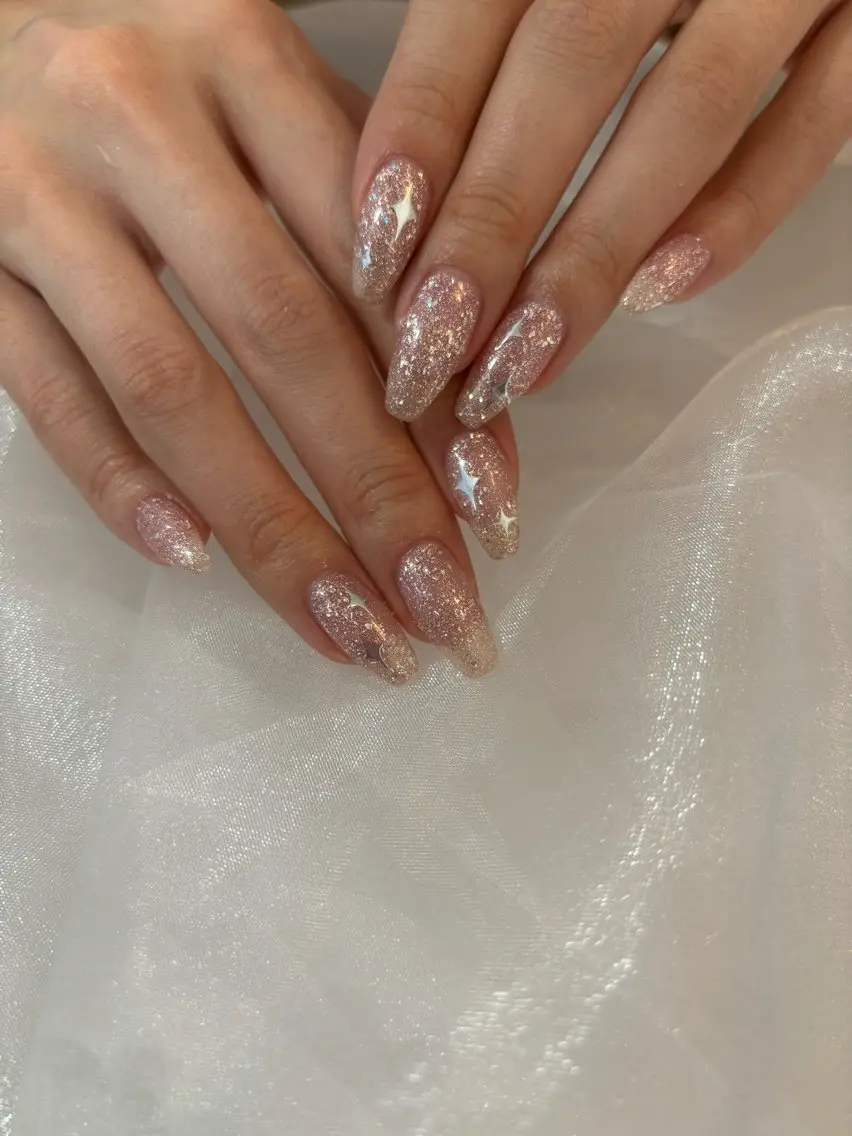 ネイル キラキラネイル ラメ(グリッター) ハンドネイル Hanana Nail Hanaのネイルデザイン