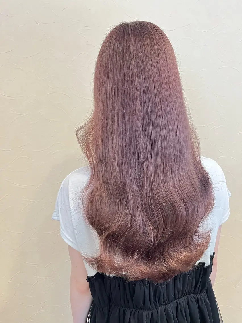 🎀ピンク系カラー(ブリーチ有り)＋保湿トリートメント🩷の写真