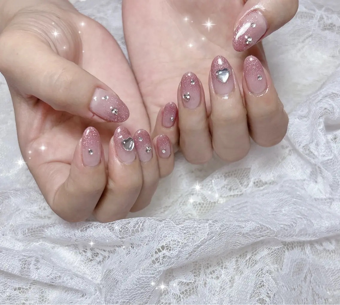 ネイル フラッシュネイル グラデーション ハンドネイル FLARE NAIL フレアネイルのネイルデザイン