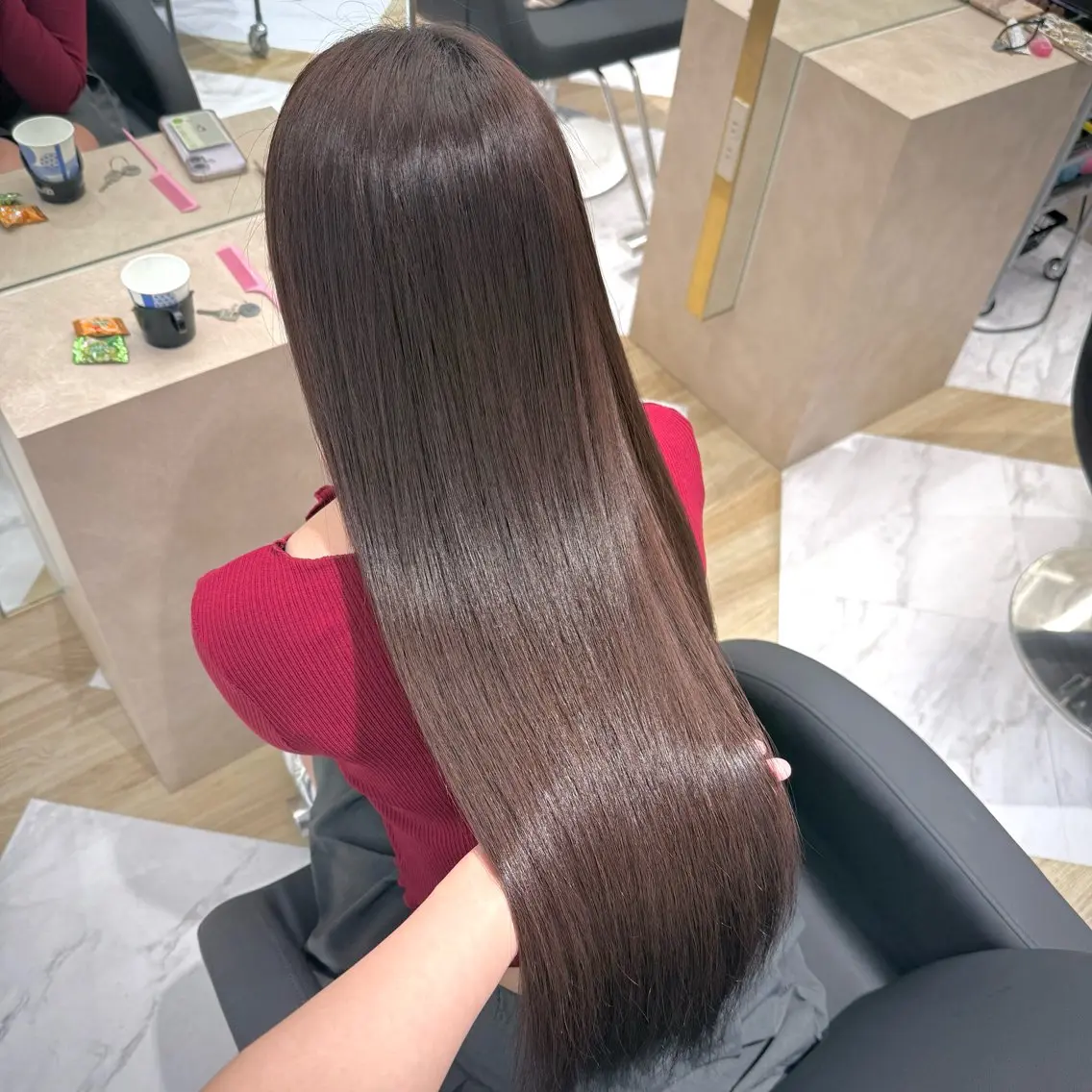 セミロング カット 縮毛矯正 EIGHT／ natsukiのヘアスタイル