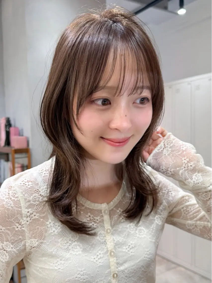セミロング ハッシュカット Unami/レイヤー TSUKIのヘアスタイル