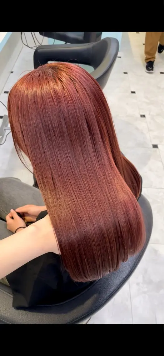 カラー 🇰🇷韓流暖色ヘア 🍒saaya🍒のヘアスタイル