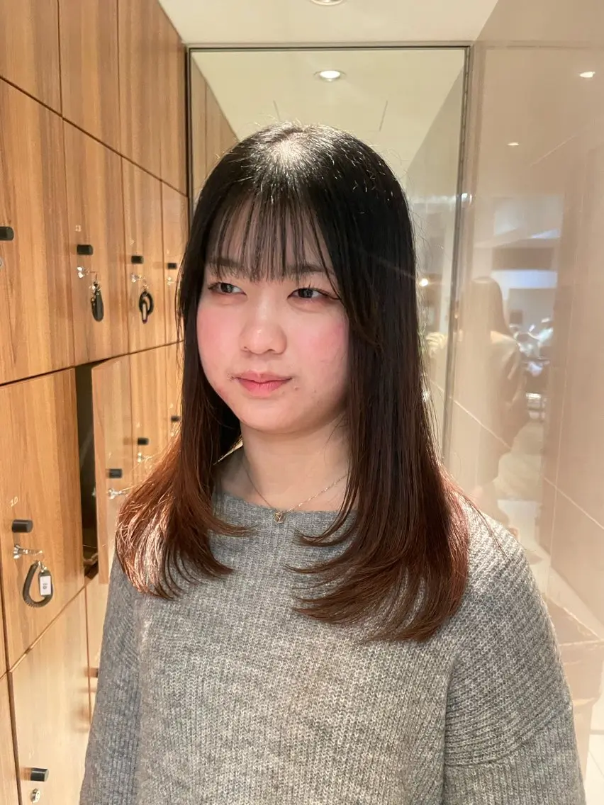 セミロング レイヤーカット 縮毛矯正 レイヤー/縮毛矯正 🪄chihiroのヘアスタイル