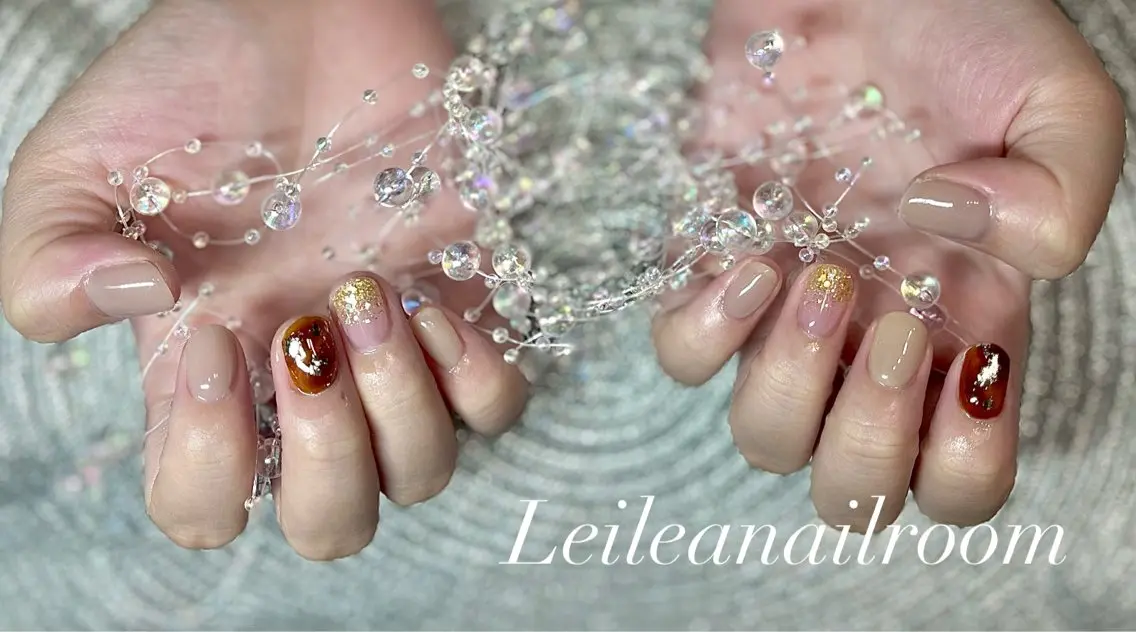 ネイル シンプルネイル ハンドネイル レイレア ネイルルームのネイルデザイン