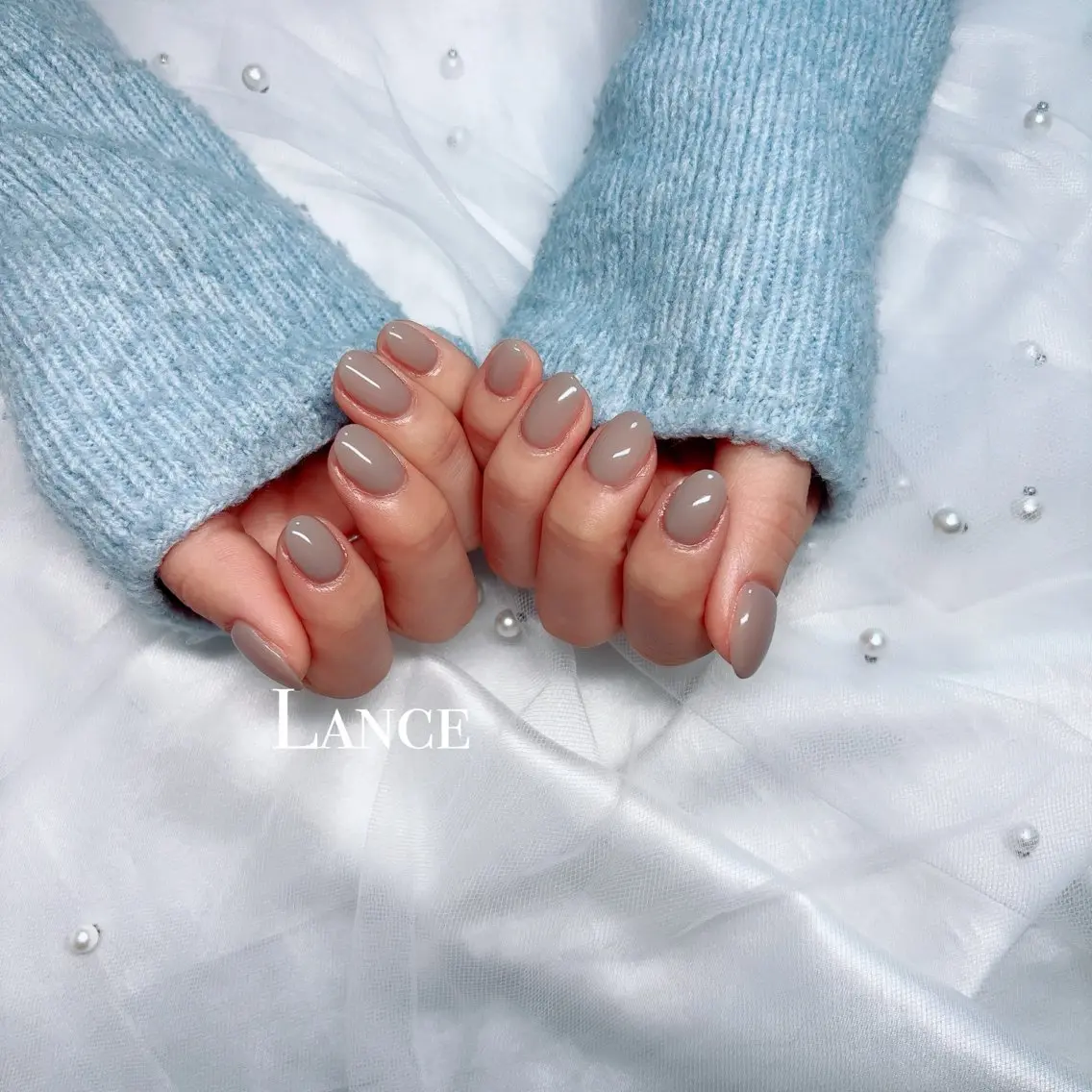 ネイル オーロラネイル フットネイル 韓国ネイル マグネットネイル ワンホンネイル Lance nailのネイルデザイン